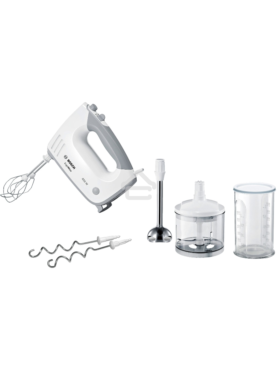 Миксер ручной Bosch MFQ36480 450Вт белый/серый