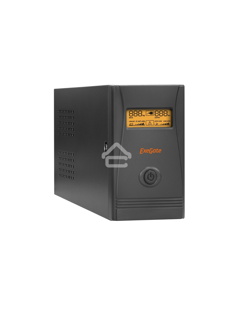 Источник бесперебойного питания Exegate Power Smart ULB-800 LCD <800VA, Black, 2 евророзетки, USB>