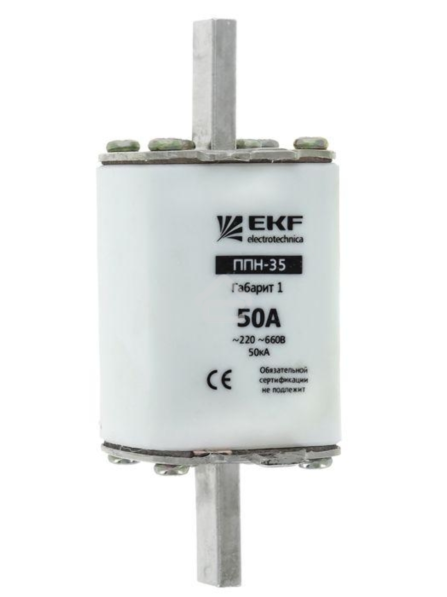 Вставка плавкая ППН-35 100А габарит NT1 EKF fus-35/250/100