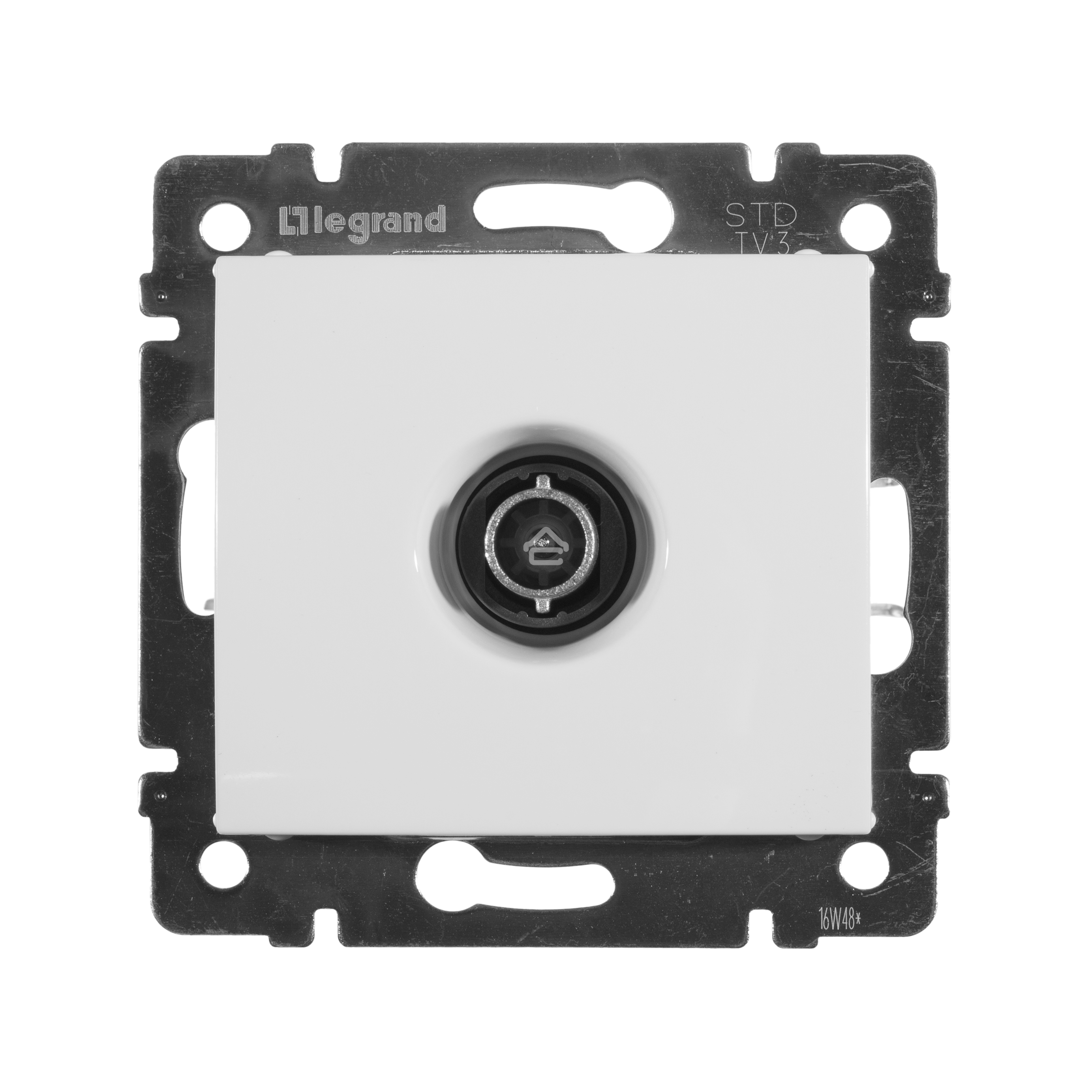 Телевизионная проходная розетка Legrand Valena 774431, белая, 14дБ
