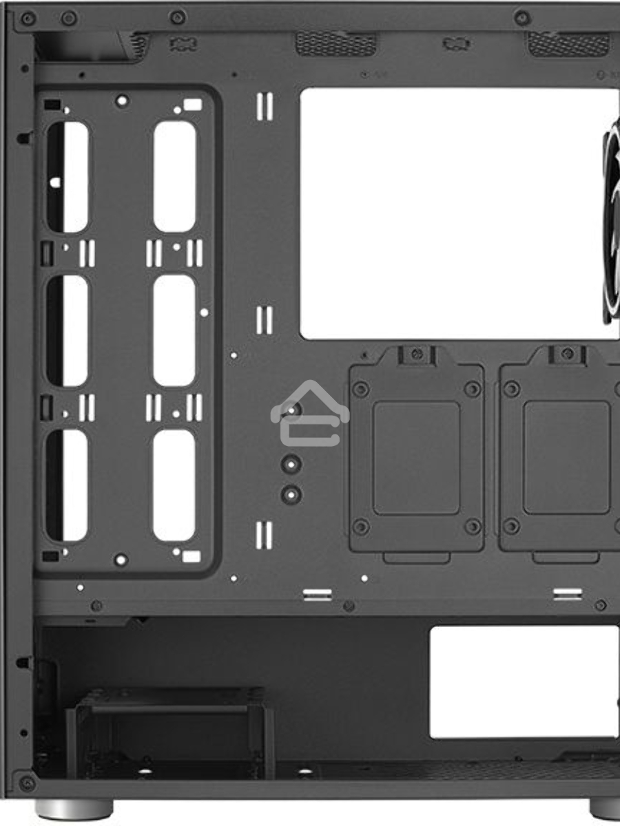 Компьютерный корпус Aerocool / Formula Skribble черный без БП ATX 2x120mm 2xUSB3.0 audio bott PSU