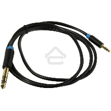 Кабель Vention аудио Jack 6,5 мм M/ 3,5 M - 1 м