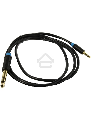 Кабель Vention аудио Jack 6,5 mm M/ 3,5 M - 1 м