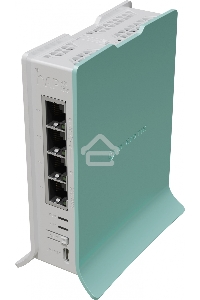 Роутер беспроводной MikroTik hAP ax lite (L41G-2AXD) AX600 10/100/1000BASE-TX голубой