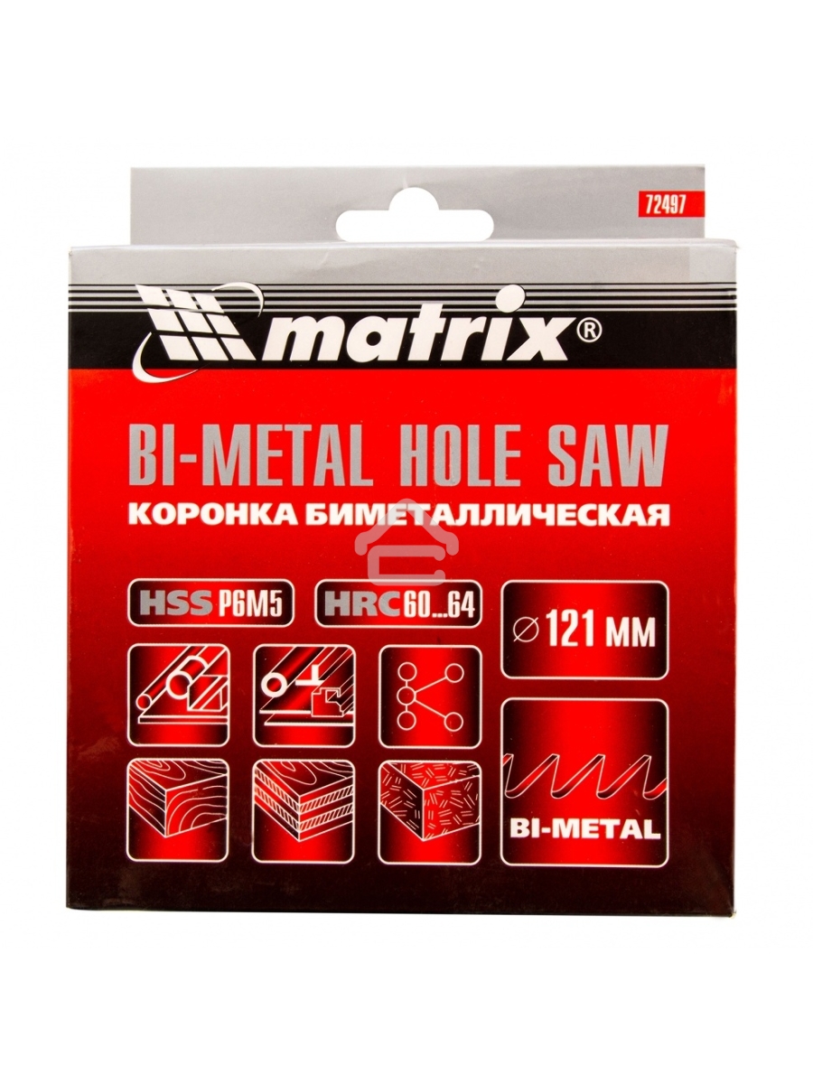 Коронка MATRIX BIMETAL, 121 мм 72497