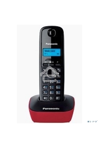 Телефон беспроводной (DECT) Panasonic KX-TG1611RUR (красный) {АОН, Caller ID,12 мелодий звонка,подсветка дисплея,поиск трубки}