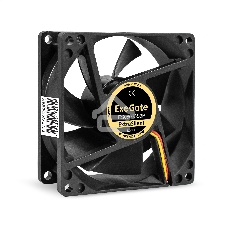 Вентилятор для корпуса ExeGate ExtraSilent ES08025S3P черный, 80 мм, 2100 об/мин, 21 дБ, 3 pin