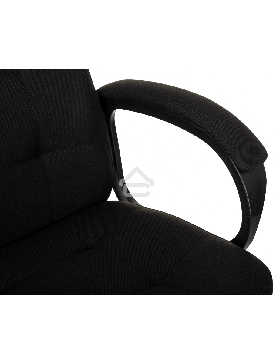 Кресло руководителя Бюрократ CH 002 Fabric 3C11 черный, крестов. пластик