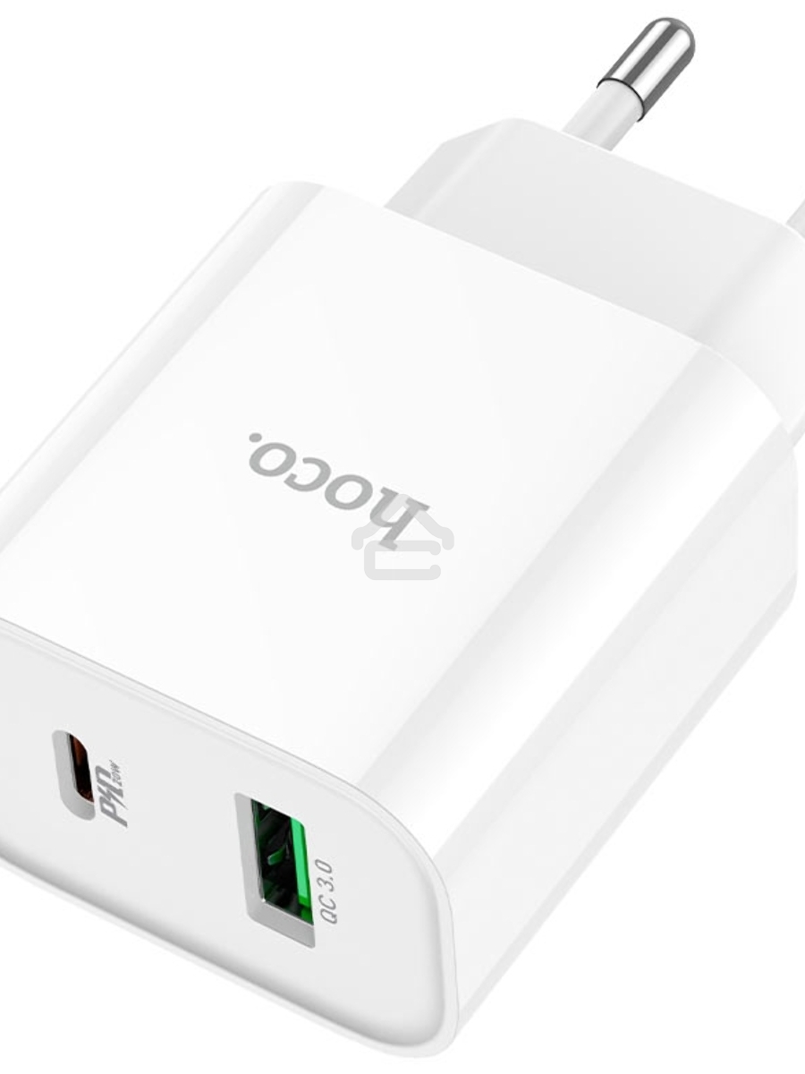 Блок питания (сетевой адаптер) HOCO C80A Plus, QC3.0, 20W, белый