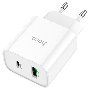 Блок питания (сетевой адаптер) HOCO C80A Plus, QC3.0, 20W, белый