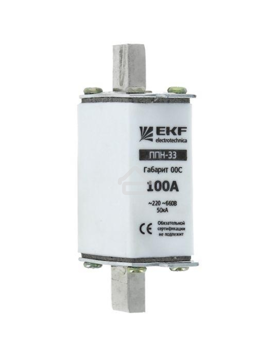Вставка плавкая ППН-33 63А габарит 00C EKF fus-33/100/63