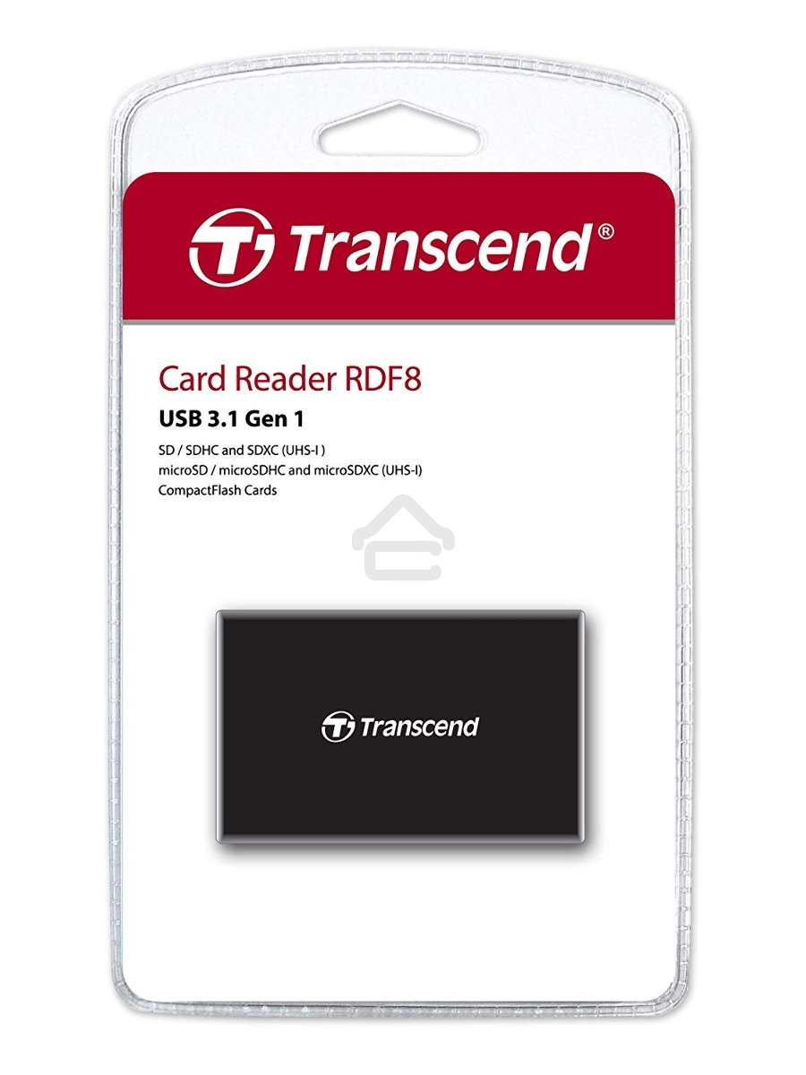 Считыватель карты памяти Transcend USB 3.0 Transcend All-in-1 Multi Card Reader, Black