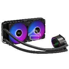 Система жидкостного охлаждения ExeGate BlackWater-240.PWM.ARGb черный, 120 мм, алюминий, 2000 об/мин, 27 дБ, 4 pin, 220 Вт