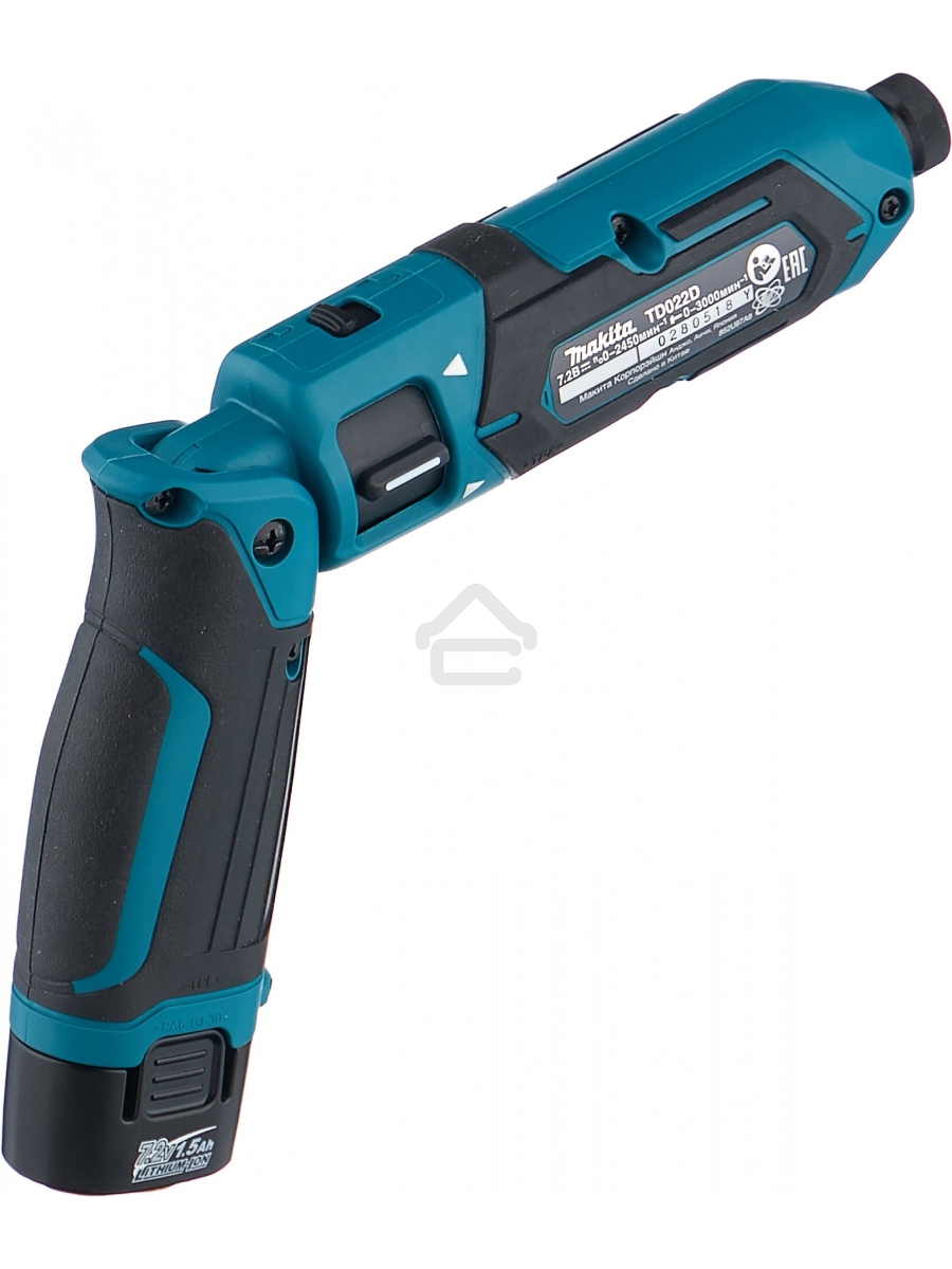 Отвертка MAKITA TD022DSEак уд 7.2В 2х1Ач Li-Ion 2450об/м 25Нм 1/4'' 0.56кг сумка подсветка