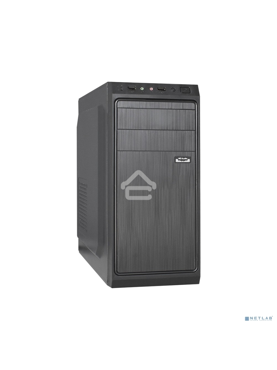 Компьютерный корпус Miditower ExeGate XP-401 Black, ATX, <XP450, Black,120mm>, 2*USB, Audio