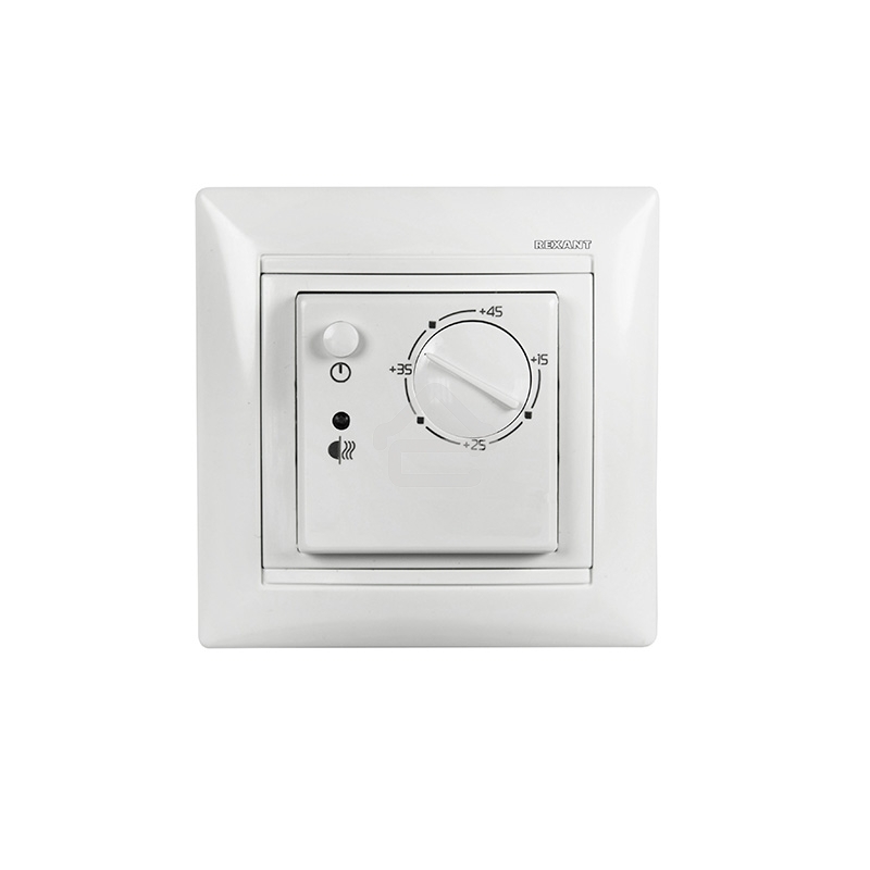 Терморегулятор механический Rexant RX-308B белый (совместим с Legrand серии Valena)