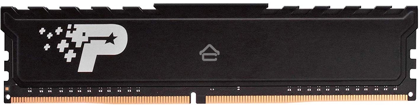Оперативная память Patriot Signature Premium, DDR4, 4GB (1x4 GB), 2666 MHz, CL19, DIMM, радиатор, черный