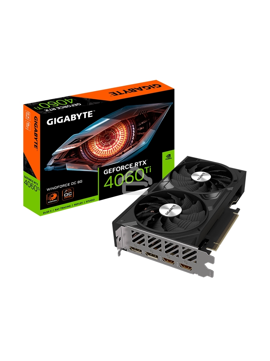 Видеокарта Gigabyte GV-N406TWF2OC-8GD RTX4060TI 8GB PCIE16 128bit/GDDR6/HDMIx2/DPx2/RTL