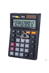 Калькулятор настольный Deli EM01320 черный 12-разр.