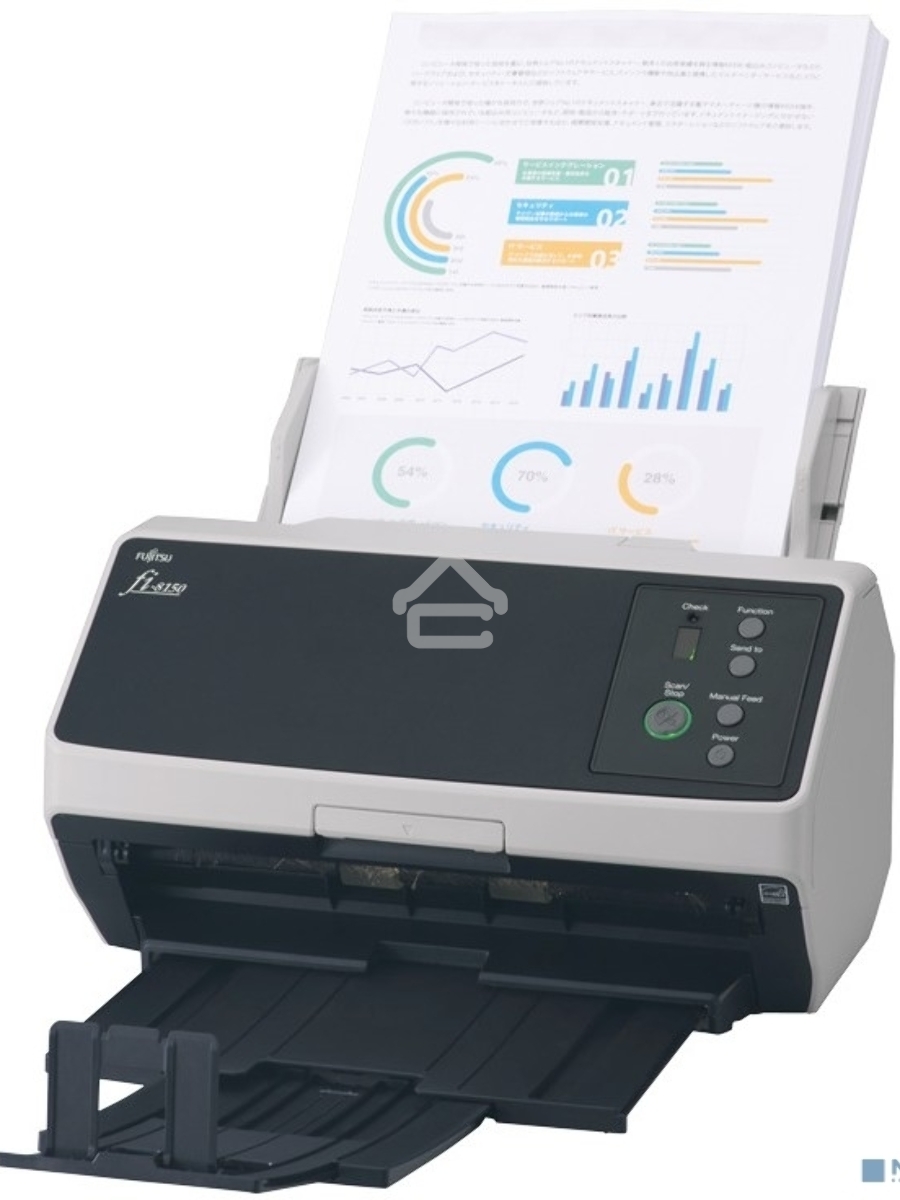 Сканер Fujitsu scanner fi-8150 уровня рабочей группы, 50 стр/мин, 100 изобр/мин, А4, двустороннее устройство АПД, USB 3.2, светодиодная подсветка.
