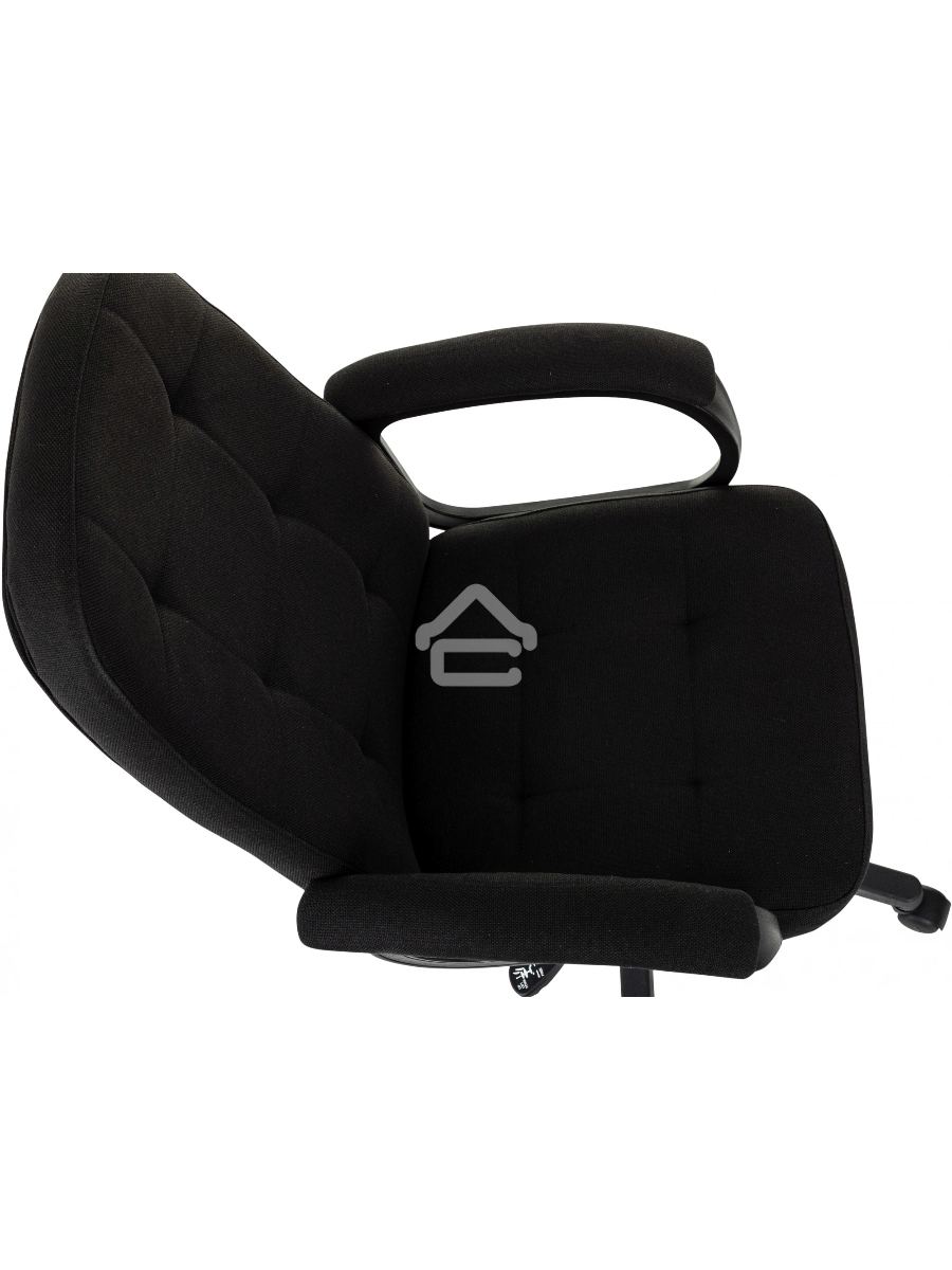 Кресло руководителя Бюрократ CH 002 Fabric 3C11 черный, крестов. пластик