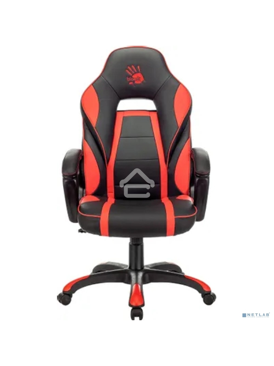 Кресло игровое A4Tech Bloody GC-350 черный/красный эко.кожа крестовина
