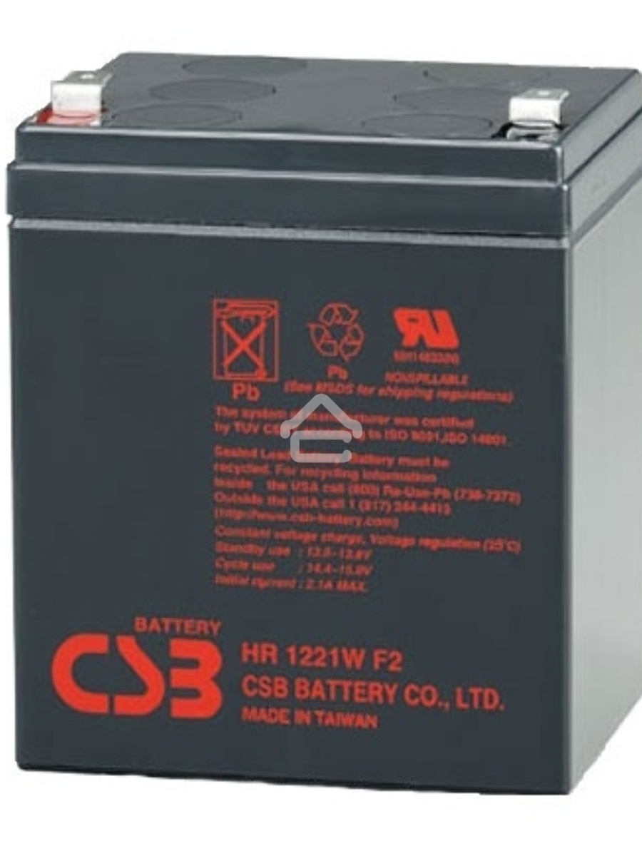 Батарея CSB HR 1221W (12V, 5Ah) F2
