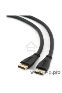 Кабель DisplayPort Gembird/Cablexpert CC-DP2-6, v1.2, 1.8м, 20M/20M, черный, экран, пакет