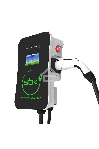 Зарядная станция S'OK Green Energy серии M3W Wallbox EV Charger SM3W10732542-7, 1-фаза,  7кВт (32А/ 220В), OCPP 1.6J, уровень защиты IP54, кабель 7.5м