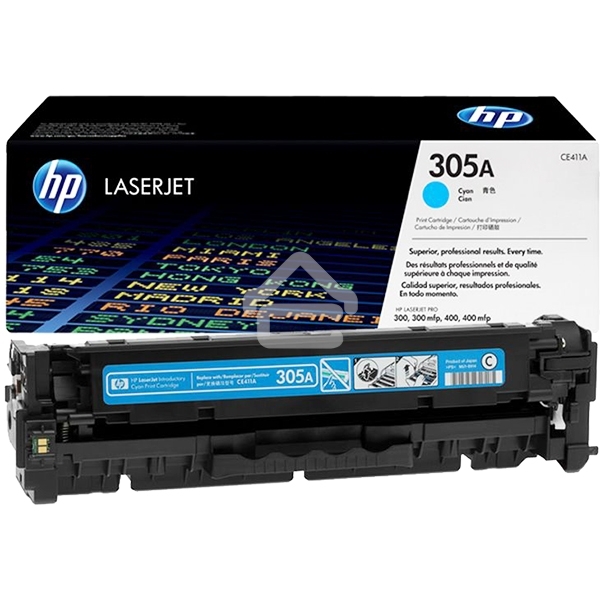 Картридж лазерный HP CE411A голубой CLJ Pro 300 Color M351/Pro 400 Color M451/Pro 300 Color MFP M375/Pro 400 Color MFP M475 (2 600 стр.)