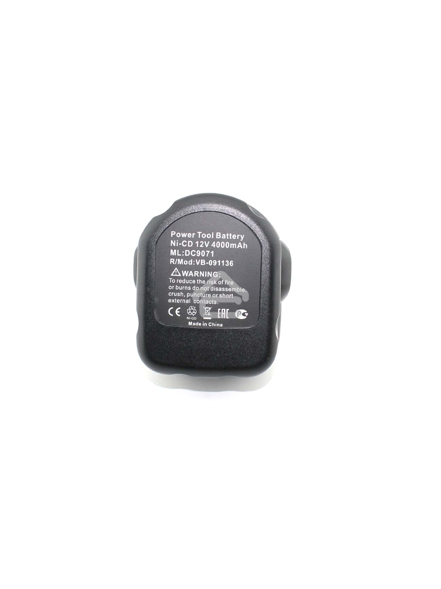 Аккумулятор для DEWALT (p/n: DC9071, DE9037, DE9071, DE9074, DE9075, DW9071, 4.0Ah 12V Ni-Cd