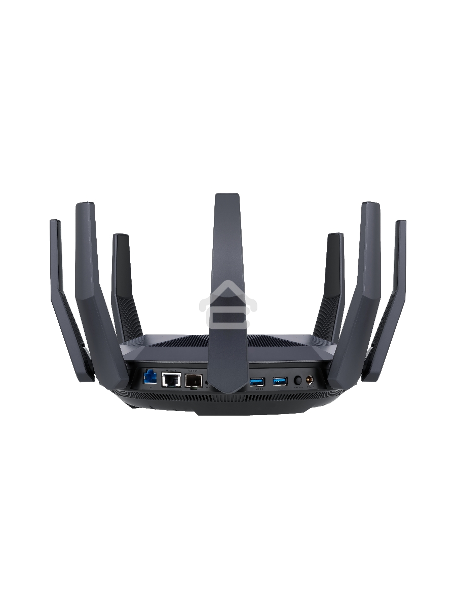 Роутер ASUS RT-AX89X, 802.11b/g/n/ac/ax, до 1148+4804 бит/c, 2,4 + 5 гГц, 8 антенны, USB, GBT LAN