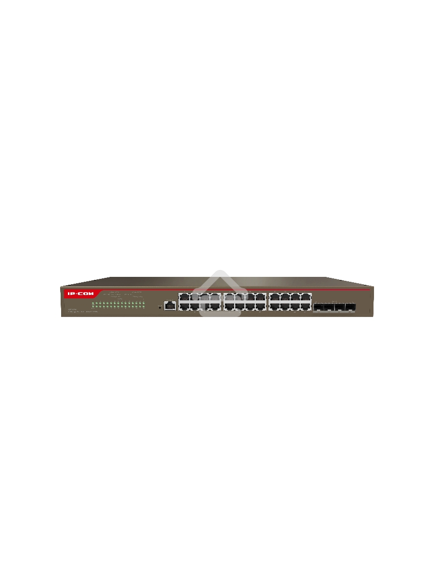 Коммутатор управляемый в стойку, 24*1Gbit RJ45, 4*SFP 10Gbit,  console port IP-COM G5328X