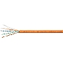 Кабель витая пара UTP (U/UTP) Cabeus UTP-4P-Cat.5e-SOLID-LSZH-100 категория 5e, 4 пары (24 AWG), одножильный, оранжевый, LSZH, нг(А)-HF, (100 м)