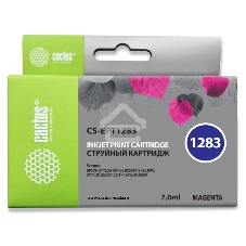 Картридж струйный Cactus CS-EPT1283 (T1283) пурпурный (7 мл) для Epson Stylus S22/S125/SX420/SX425/Office BX305