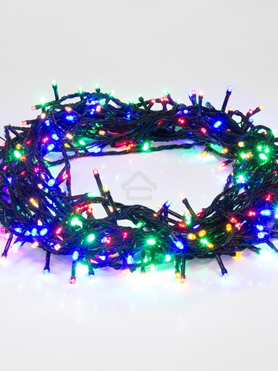 Гирлянда светодиодная универсальная 300 LED МУЛЬТИКОЛОР 15 метров с контроллером