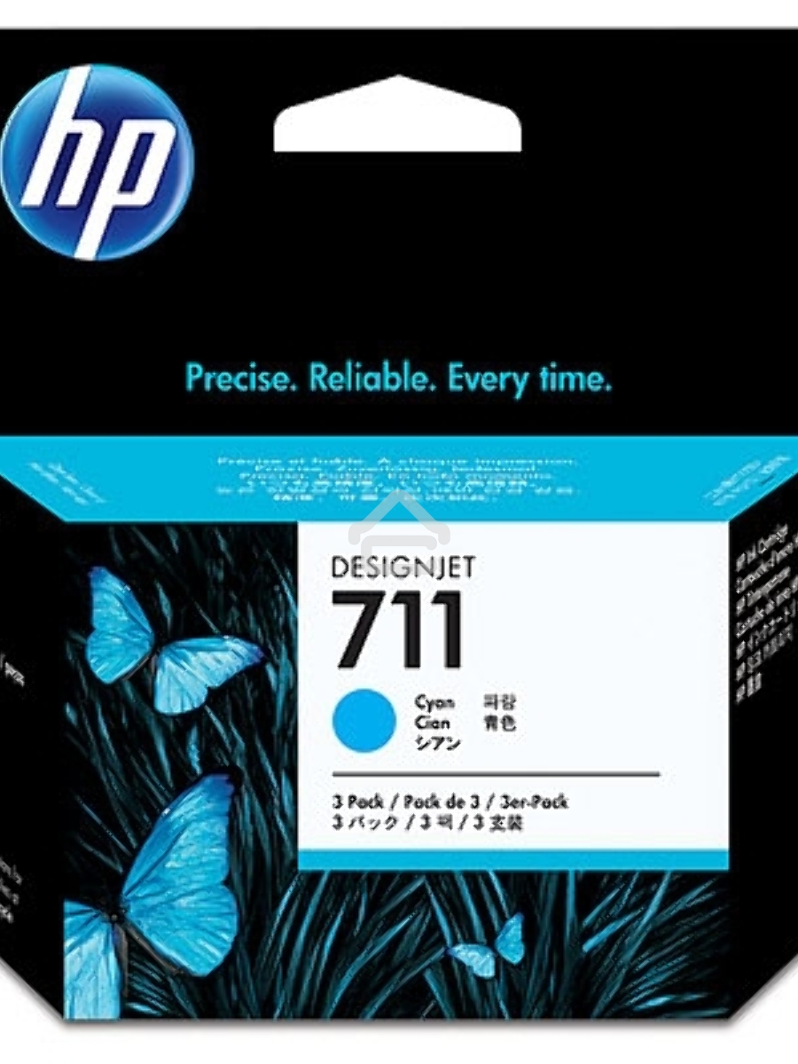 Картридж струйный HP №711 CZ134A голубой x3уп. для HP DJ T120/T520 (29мл)