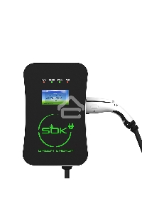 Зарядная станция S'OK Green Energy серии M3W Wallbox EV Charger SM3W10732542-7, 1-фаза,  7кВт (32А/ 220В), OCPP 1.6J, уровень защиты IP54, кабель 7.5м