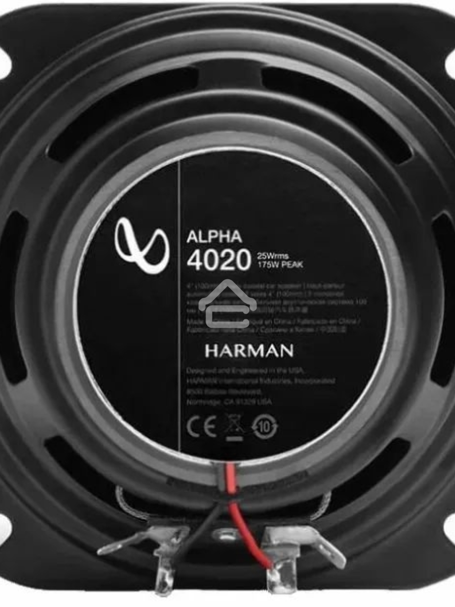 Колонки автомобильные Infinity Alpha 4020 (без решетки) 175Вт 88дБ 4Ом 10см (4дюйм) (ком.:2кол.) коаксиальные двухполосные