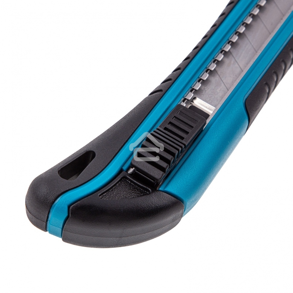 Нож Gross 170 мм, обрезин. ABS - корпус, выдв.сегм. лезвие 18 мм (SK-5), метал. напр-щая, 5 лезвий