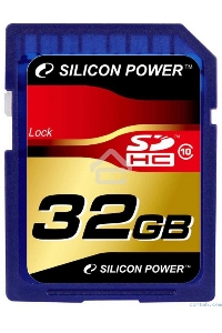 Флеш карта SDHC 32Gb Class10 Silicon Power SP032GBSDH010V10 w/o adapter