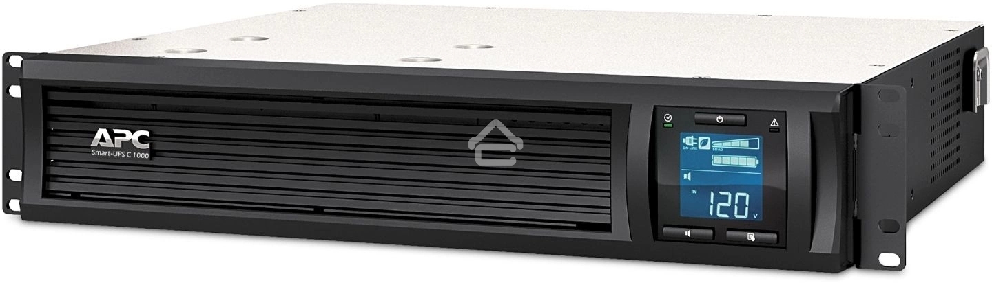 Источник бесперебойного питания APC Smart-UPS C 1000VA/600W, 2U RackMount, 230V, Line-Interactive, LCD, 1 year warranty(REP. SMC1000I-2U)