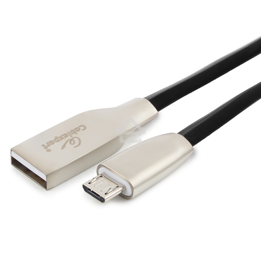 Кабель USB2.0 Cablexpert CC-G-mUSB01Bk-1M, AM/microB, серия Gold, 1м, черный, блистер
