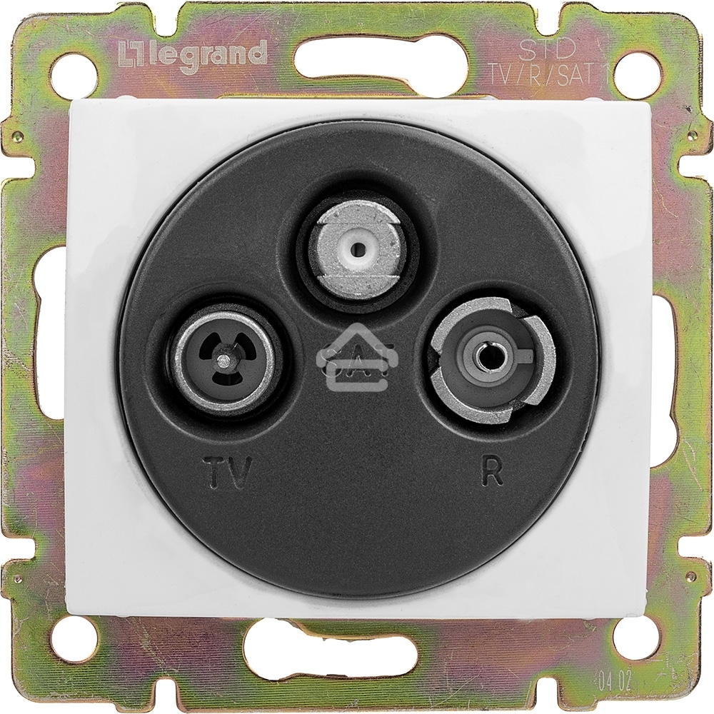 Розетка Legrand 774435 TV-RD-SAT Valena звезда 1,5Дб 2400МГц (белая)