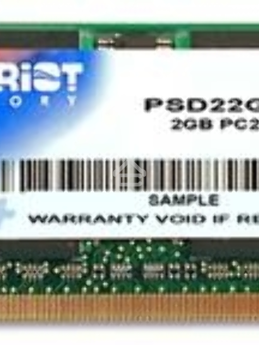 Оперативная память Patriot, DDR2, 2GB (1x2 GB), 800 MHz, CL6, SO-DIMM