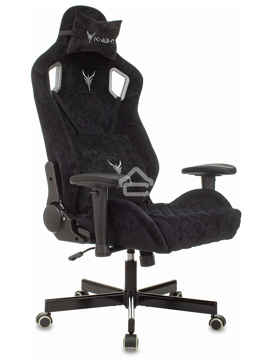 Кресло игровое Knight Outrider Light-20 черный с подголов. крестовина металл