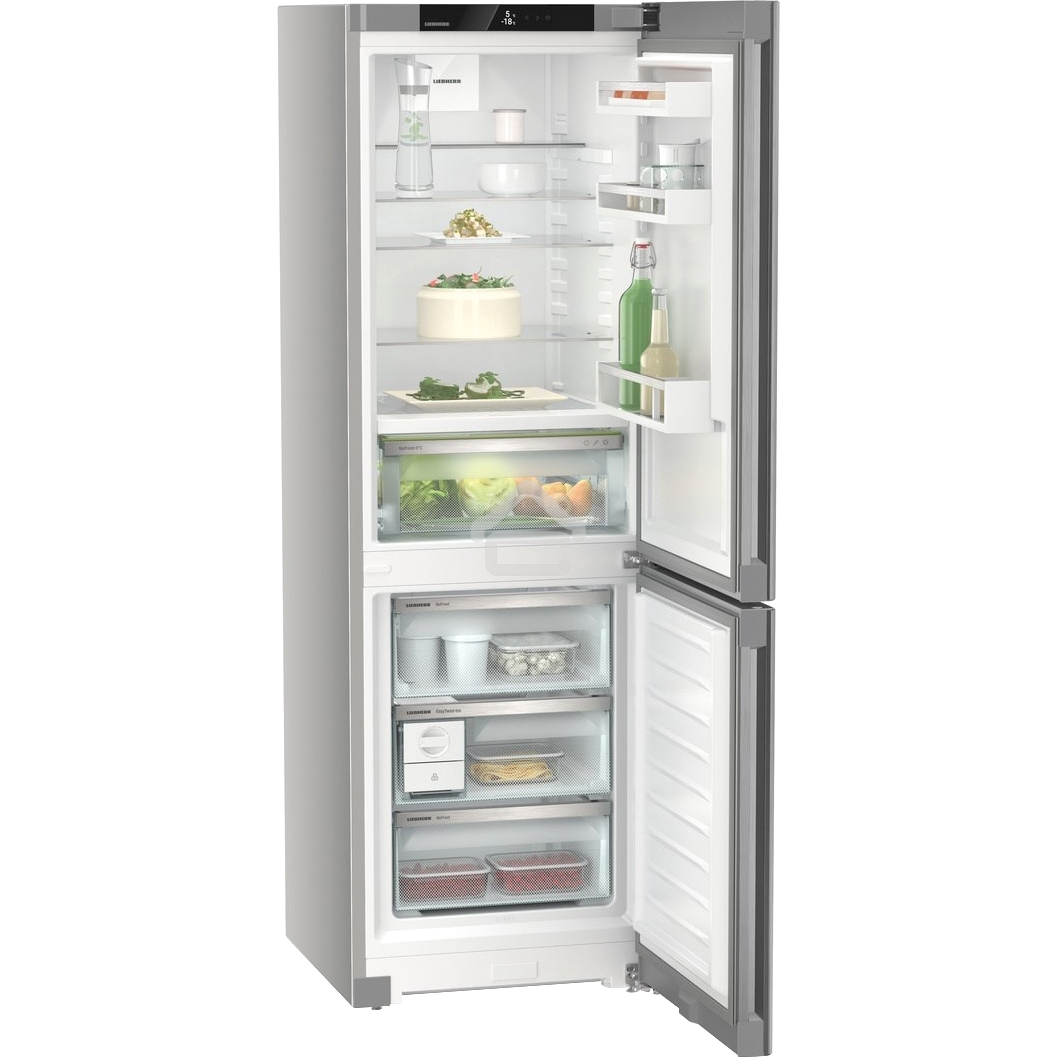 Холодильник Liebherr CBNsfc 5223-22 001 серебристый двухкамерный 216/94л морозилка снизу, No Frost