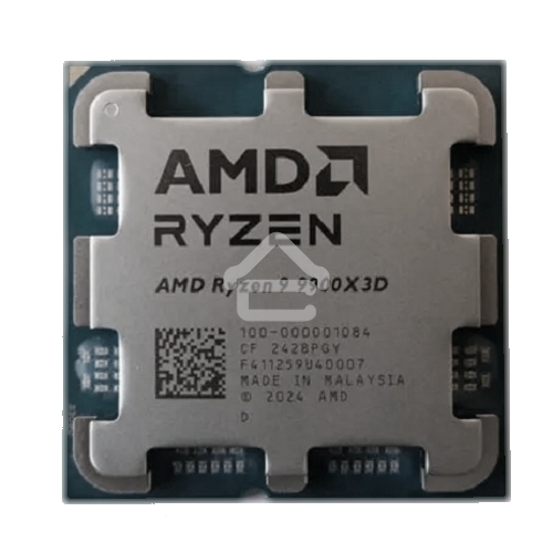 Процессор AMD RYZEN 9 9900X3D OEM (Granite Ridge, 4nm, C12/T24, Base 4,4GHz, Turbo 5,5GHz, GPU Radeon Graphics, L3 128Mb, TDP 120W, SAM5)