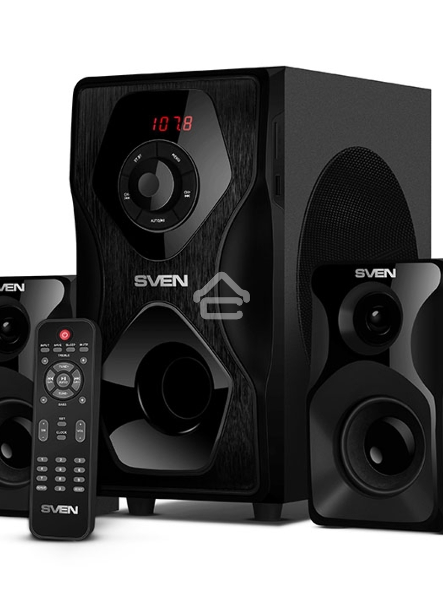 Акустическая система SVEN AC MS-2055, черный (55Вт, FM-тюнер, USB/SD, дисплей, ПДУ, Bluetooth)
