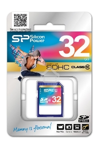Флеш карта SDHC 32Gb Class10 Silicon Power SP032GBSDH010V10 w/o adapter